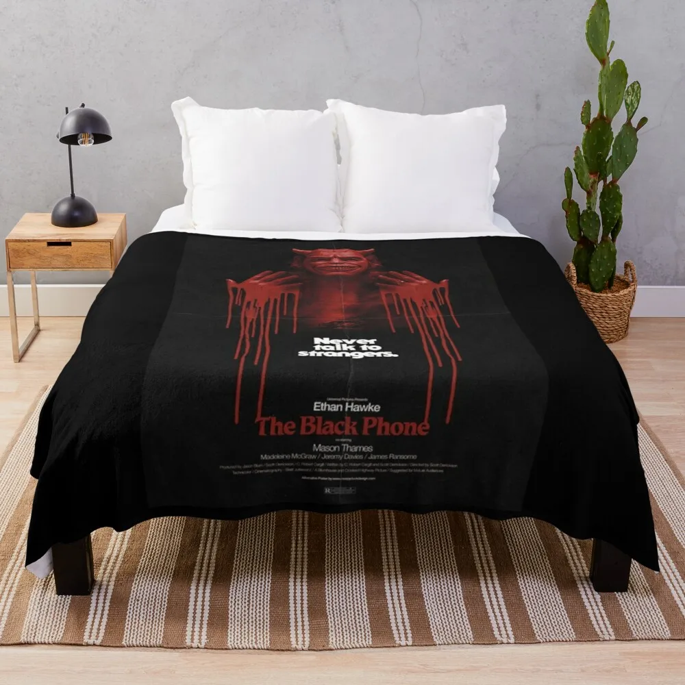 

The Black Phone never talk to strangers Throw Blanket Sofa Quilt Tourist Thermals For Travel Beautifuls Blankets