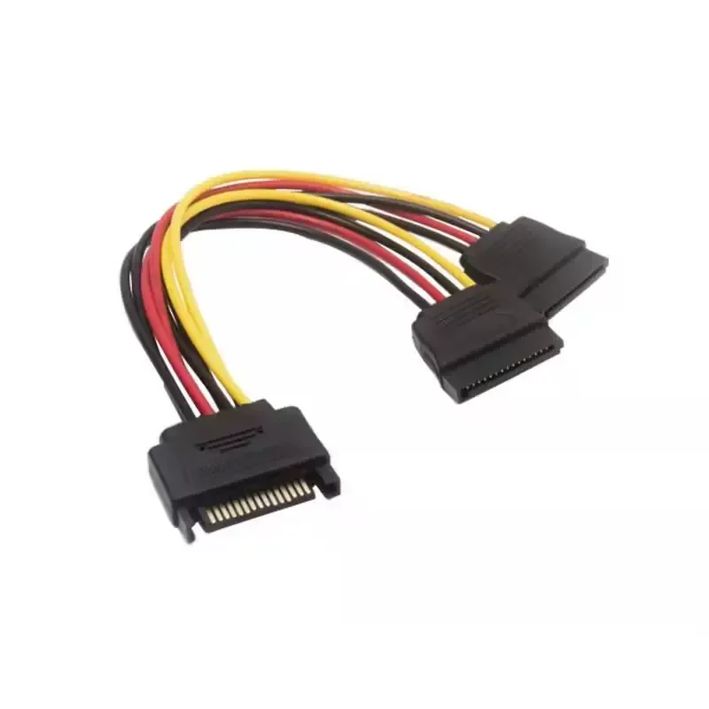 for SATA 1.2 Power Extension Cable Serial Data Cord for Mechanical HDD and SSD Hard Drive Connection