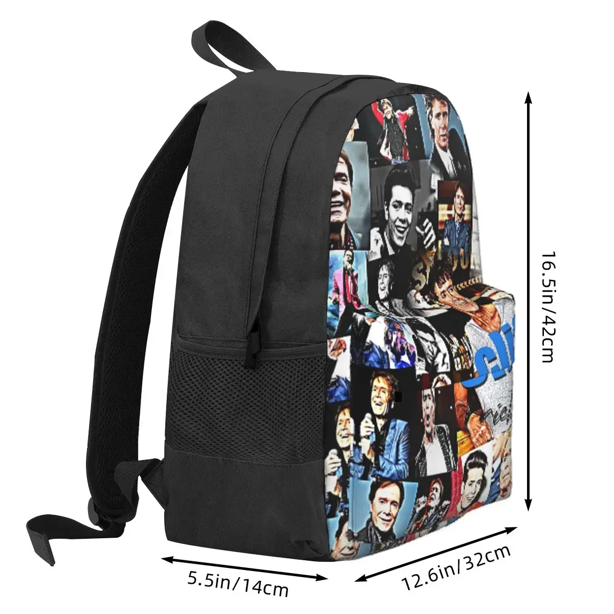 Cliff Richard Backpack Daypack Large Capacity Kids BookBag School Bag Shoulder Bags for Men Women
