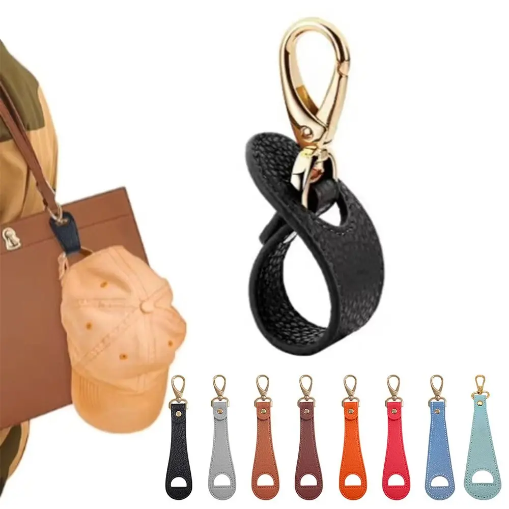 Alta Qualidade PU Couro Hat Clip, Mãos Livres, Bolsa Acessórios, Manter Clip De Armazenamento, Fivela, Viagem Ao Ar Livre