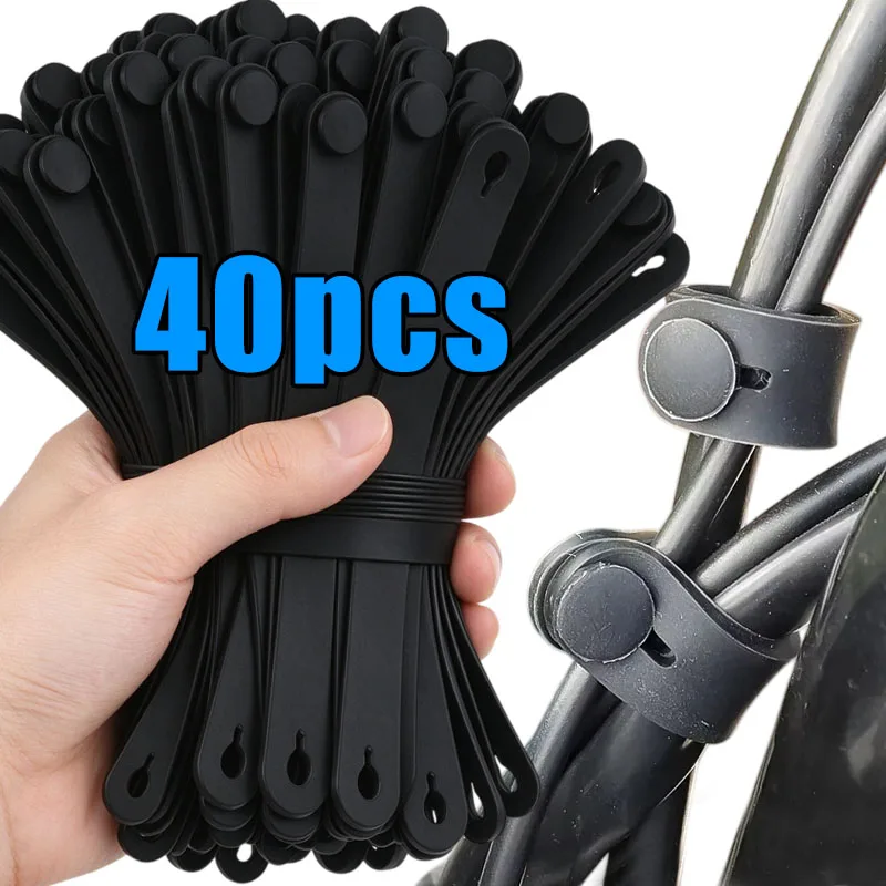 Motorcycle Rubber Frame Securing Cable Wiring Harness Wholesale High-quality Power Cord Tie Elastic Auto Motorbike Accessories