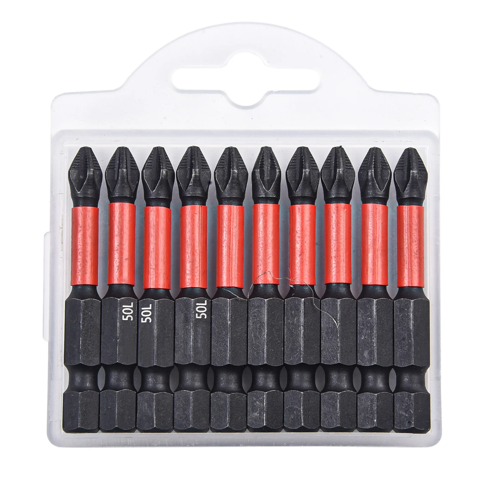 Набор насадок для шуруповерта PH2, комплект из 10 насадок с нескользящей головкой, ручные инструменты