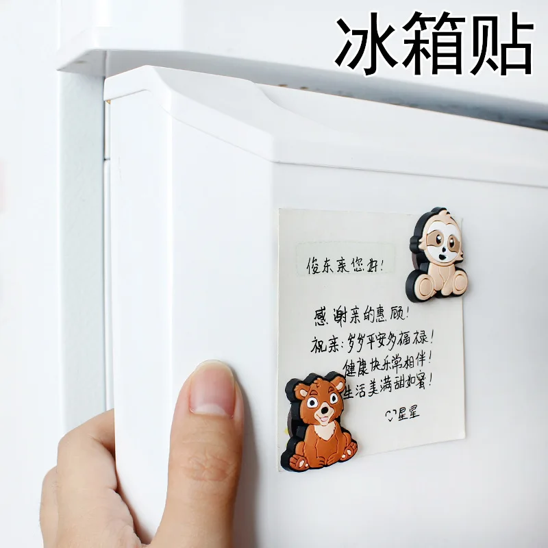 Tavolo da disegno per animali Decorazione in silicone Mini frigorifero Decorazione domestica Magneti adesivi per frigorifero Magnete per lavagna souvenir