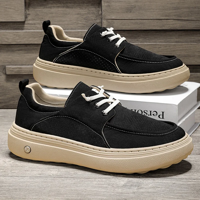 

Модные мужские повседневные туфли на платформе, удобные мягкие мужские лоферы, легкие слипоны для ходьбы, дышащие кроссовки без каблука, обувь для вождения