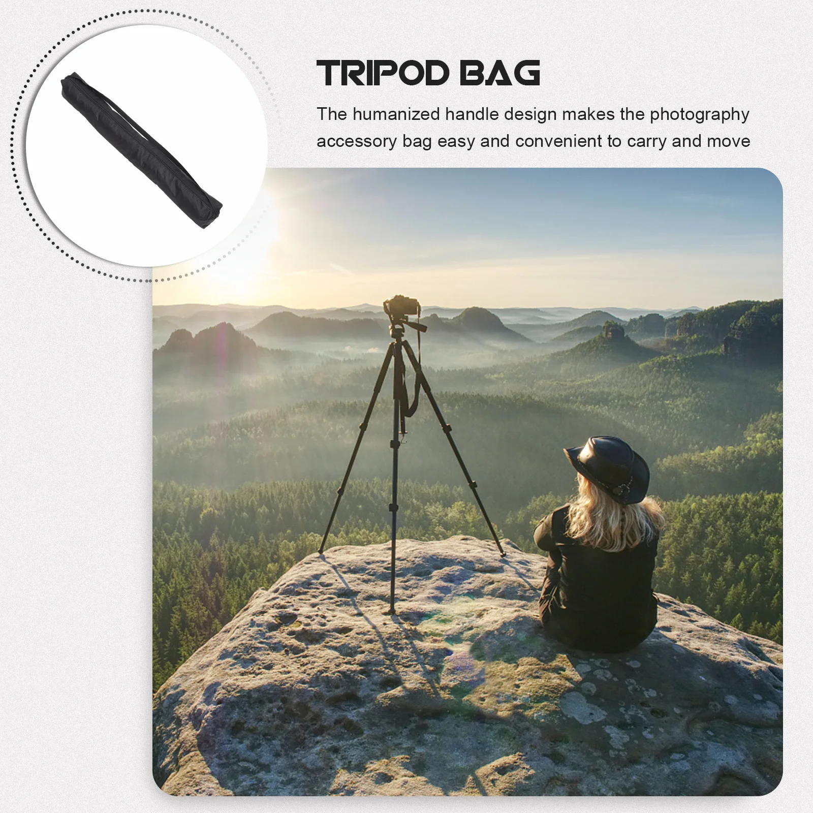 

Photography Tool Carrying Bag Reusable Tripod Pouch for Light Stands Monopods Outdoor Photograph Gear Tripod Bag