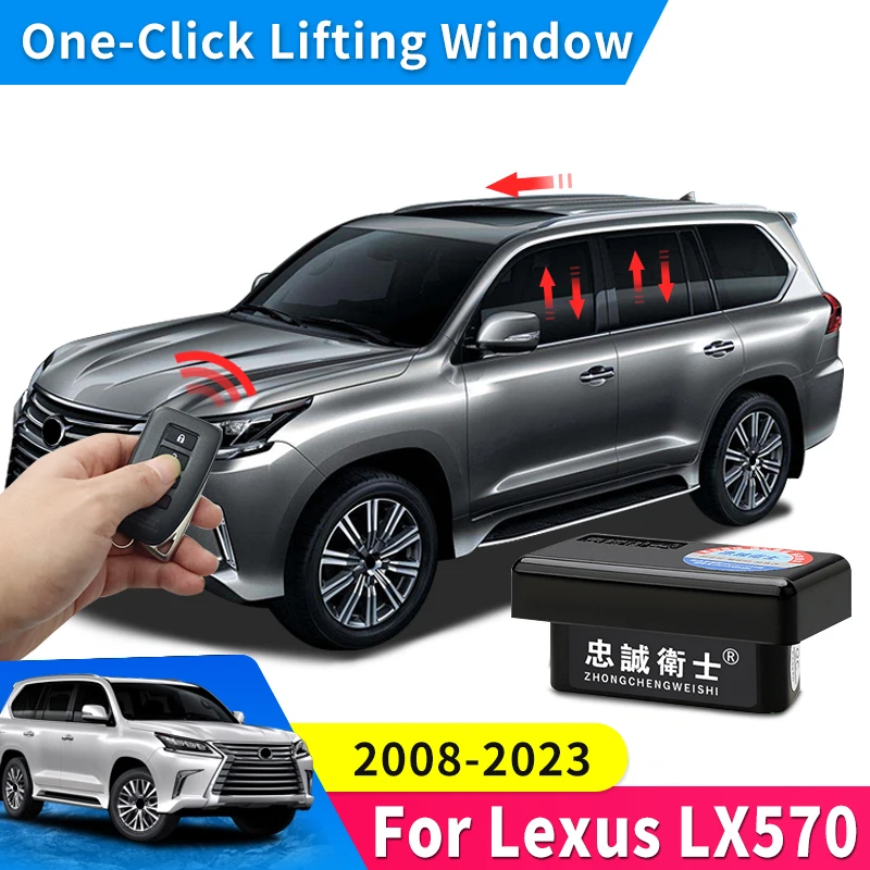 Applicable to 2008-2022 Lexus LX570 Window One-Click Lifting Modification OBD Automatic Folding + Speed Limit + Flashing Light