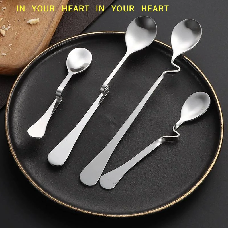 【X】Stainless Steel S-Shaped Ha - Bar Spoon Twisted ulasan dan harga