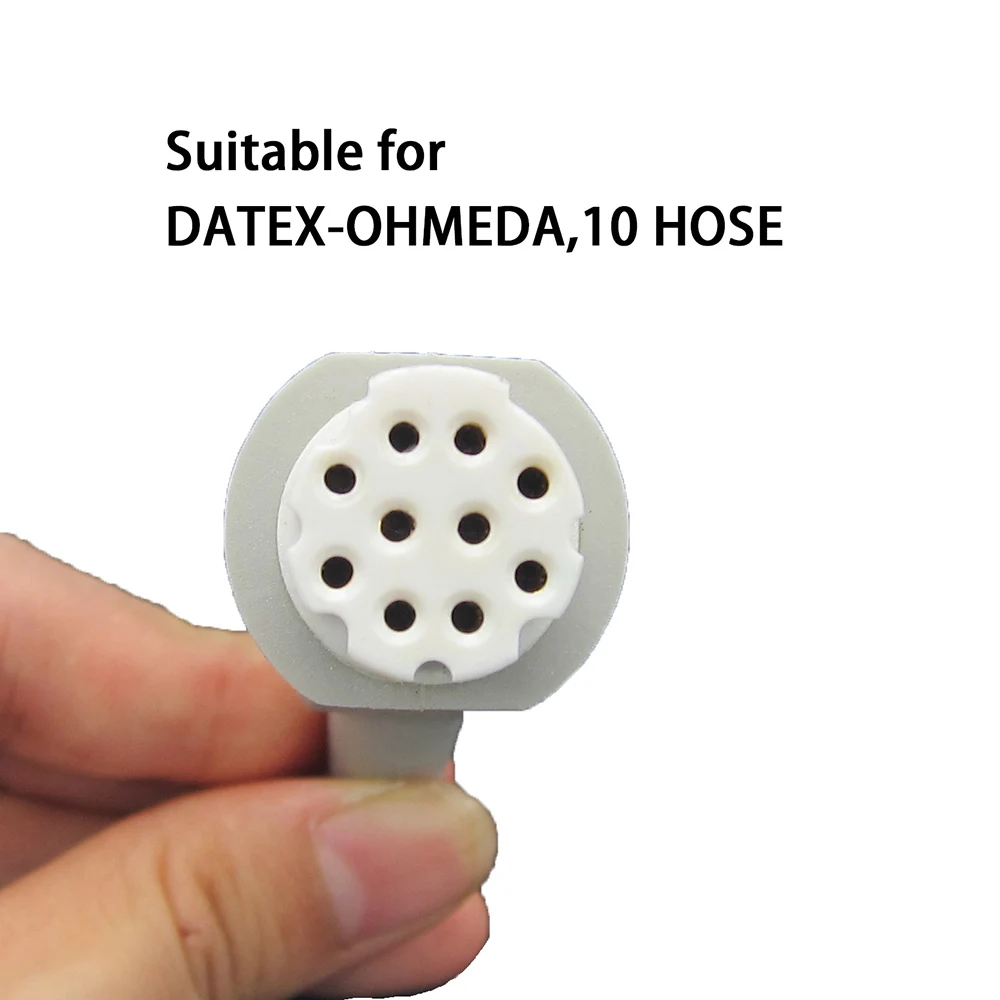 Compatible with DATEX-OHMEDA,10 Hole Type of Monitor Spo2 Probe Sensor. Reusable Blood Oxygen Connector, Spo2 Sensor Cable