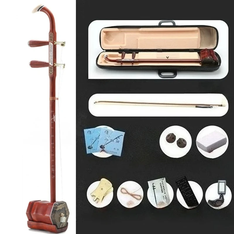 Chinese Erhu 2-snaren professioneel Urheen-instrument volwassen kinderen oefenen het spelen Erhu traditioneel etnisch muziekinstrument