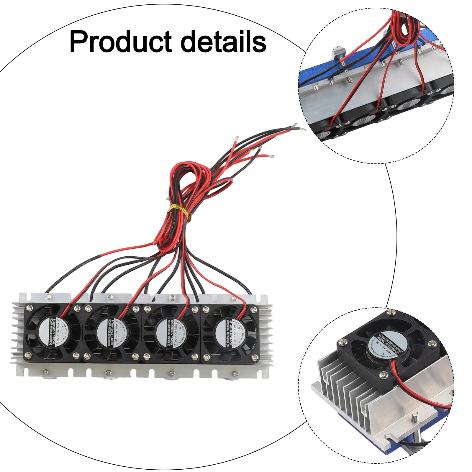 Semiconductor Refrigeration 12V for peltier Cooler Aluminum And Plastic Construction Anti-Slip Feet Cooling Power 170W