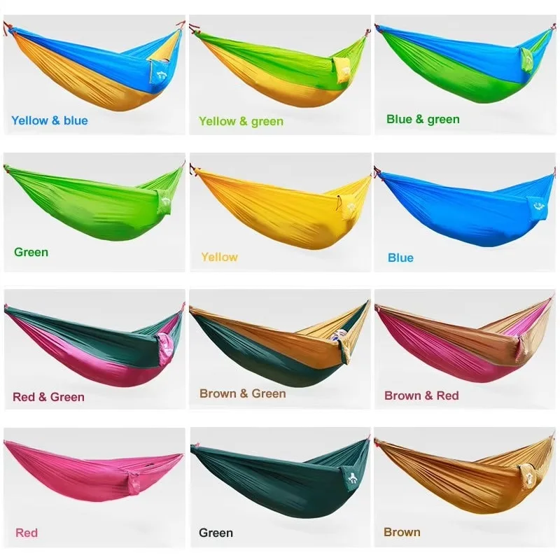 Hamaca de 230x90cm para acampar, hamaca de supervivencia, hamacas de paracaídas para exteriores o interiores, turismo, camping, caza, ocio