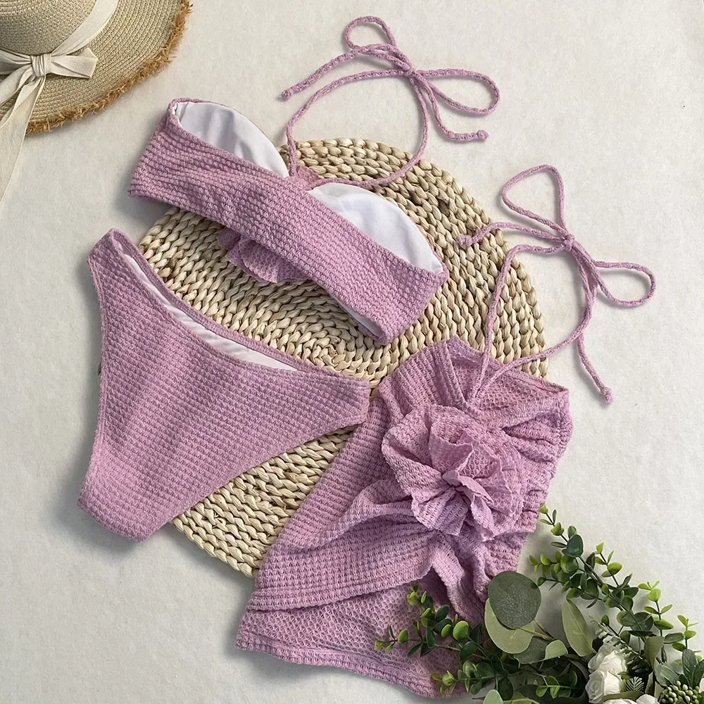 Costume da bagno estivo da donna sexy micro bikini costume da bagno da donna nuovo set bikini perizoma filo donna sexy bikini da 3 pezzi costumi da bagno