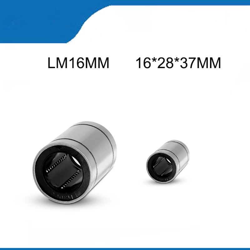 

High QualityCorrosion Resistielded Hot Sale Linear Bearing For Rod Bushing Linear Shaft Parts (5/10PCS)LM16UU 16*28*37MM