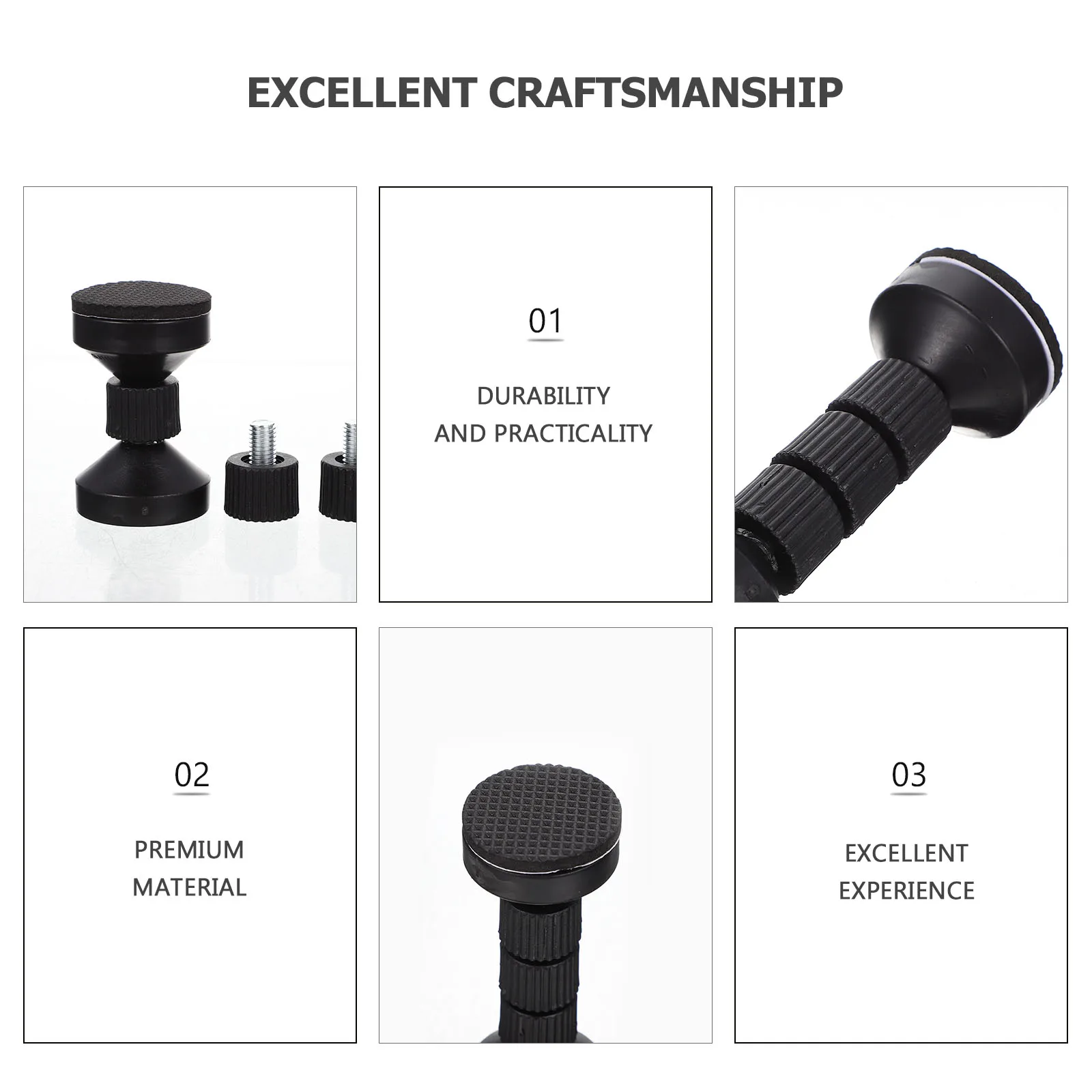 

4pcs Threaded Bed Stoppers Adjustable Anti-Shake Fixer Wall Stabilizer For Bed Frame Headboard Stopper Furniture Stabilizing