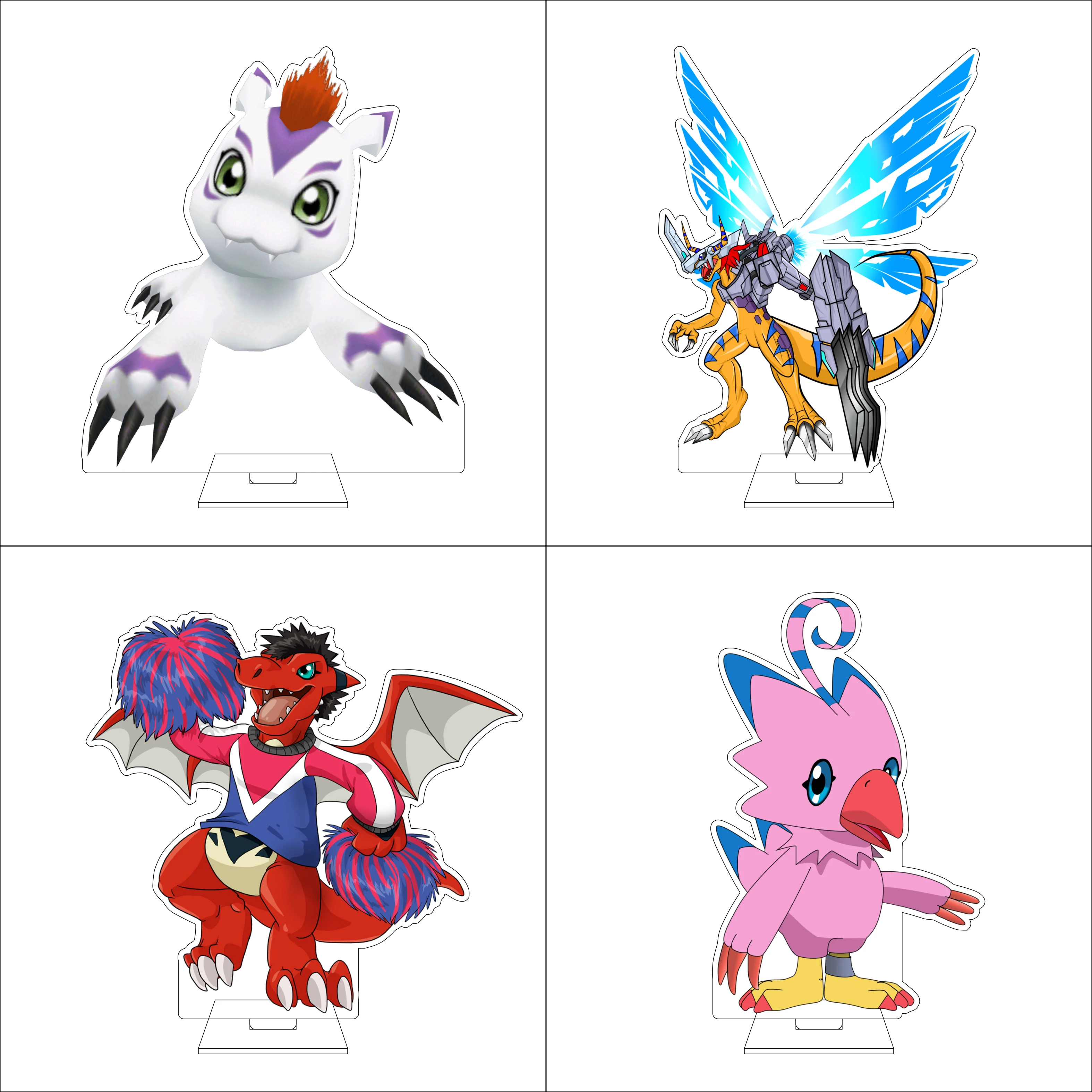 Figura Acrílica de 16 cm de Anime Digimon: Digital Monsters, Base para Figura de Ryo Akiyama Angemon, Adornos, Regalos
