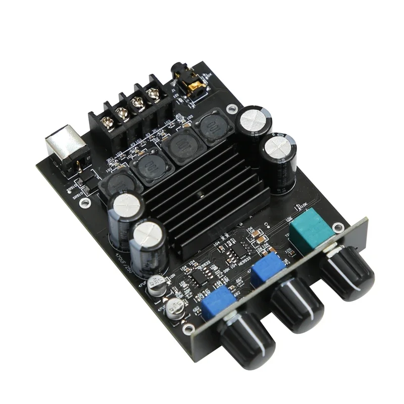 TPA3116 Dual Chip 2.0 Digital Amplifier Board, 2×100W High-Power Class D Stereo HiFi Audio Tone Board for Home Speaker