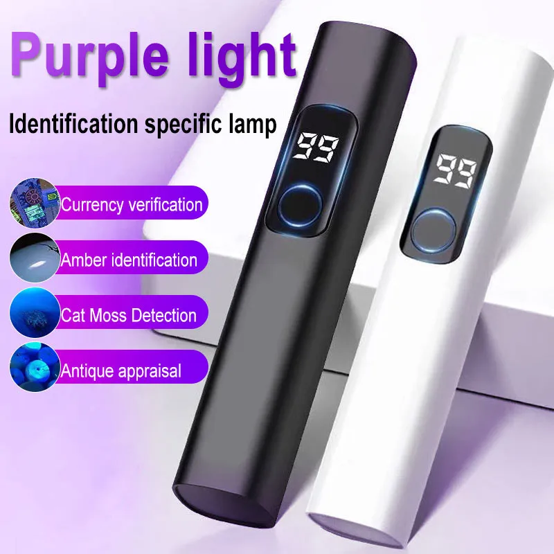 

Мини-светодиодный УФ-фонарик 365 нм ультрафиолетовый черный свет USB перезаряжаемый фиолетовый Linternas ковер детектор мочи домашних животных ловля скорпиона