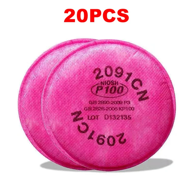 20PCS Lots of Painting Spray Industry 2091/2097 particulate filter P100 for 6800 7502 6200 Series Respirator Dust Mask