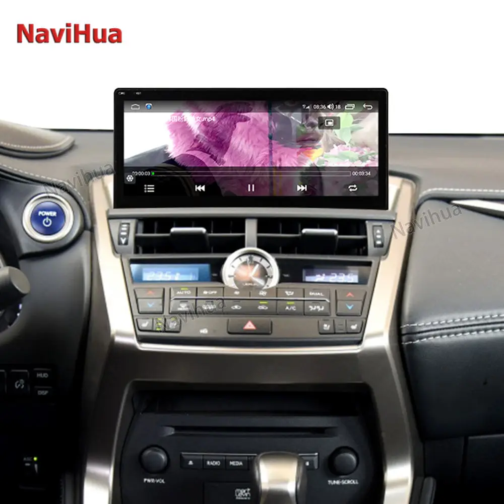 NaviHua Touch Screen Car Radio Frame Carplay Android Auto GPS RDS HIFI WIFI BT with AHD Camera For Lexus NX200 NX200t NX300h