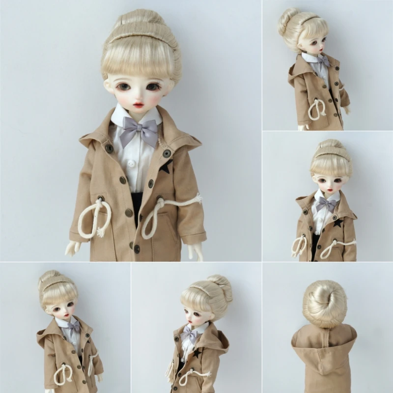 

Jusuns Doll Hair JD643 6-7inch 7-8inch 1/6 YOSD 1/4 MSD Cinderella bun Synthetic mohair Character Hair BJD Doll accessories