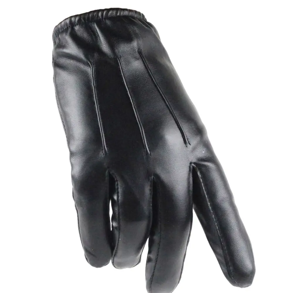 Unique Luxury Outdoors Winter Keep Warm Velet Full Finger Gloves Men Leather Mittens Touch Screen Gloves Fashion Accessories
