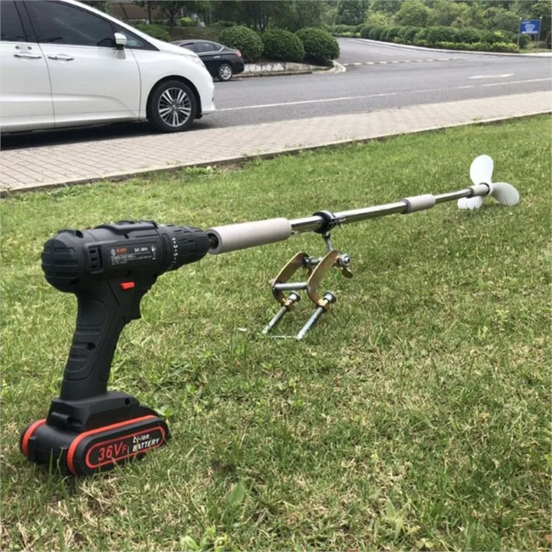 

With 1 M Electric Drill Machine Outside Screw Ship Propeller Inflatable Boats Inflatable Plastic Outboard Engine