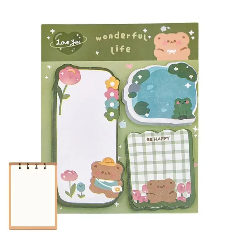 

Kawaii Posted It Sticky Note Pads Notepads Cute Memo Pads Student Stationery School Office Supplies Cartoon Notepad