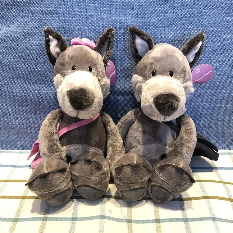 

35cm Cute Plush toy soft stuffed doll nice lovely forest animal Wolf Valentine birthday Christmas gift 1pc