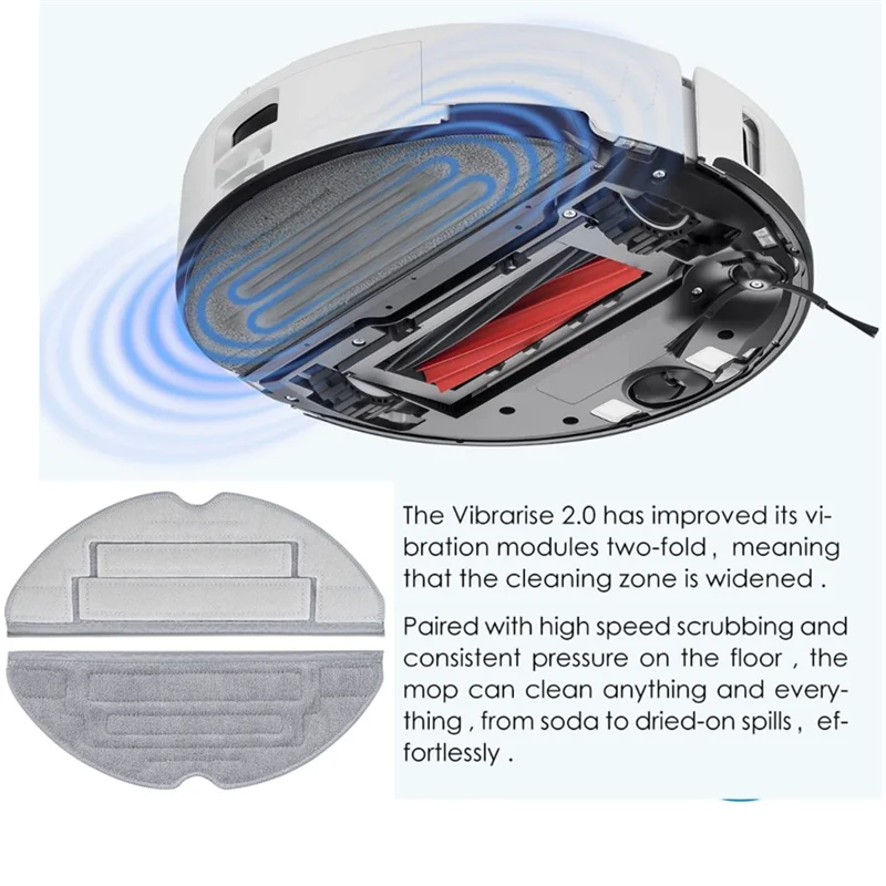 20PCS Per Roborock S8/S8 +/S8 Pro Ultra Robot Aspirapolvere Doppie Spazzole Principali Mop Filtri Sacchetti Per La Polvere di Ricambio