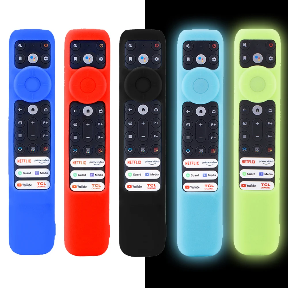 1 Piece Luminous Silicone Case for TCL RC902V FMR1 Voice Remote TCL LED Smart TV Remote Control Case Cover Glowing In The Dark