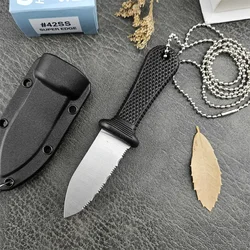 EDC tool Super Neck Fixed Blade Knife 440C Blade Nylon Fiber Handle with Secure-Ex Outdoor Mini Tactical Hunting Knife