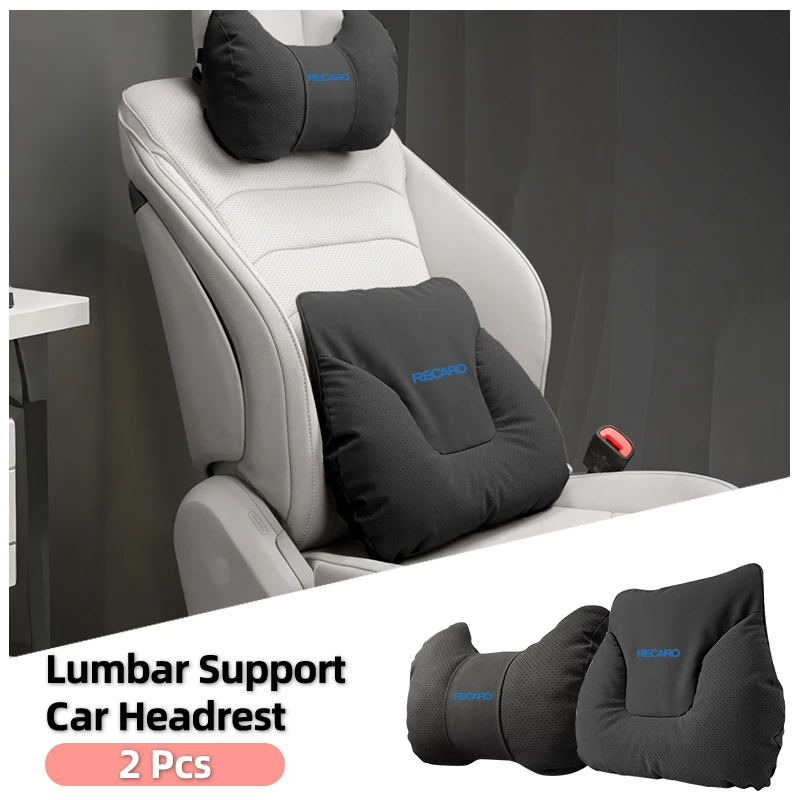 

Car Accessories Headrest Lumbar Support Seat Neck Pillow For Recaro Racing Interior
