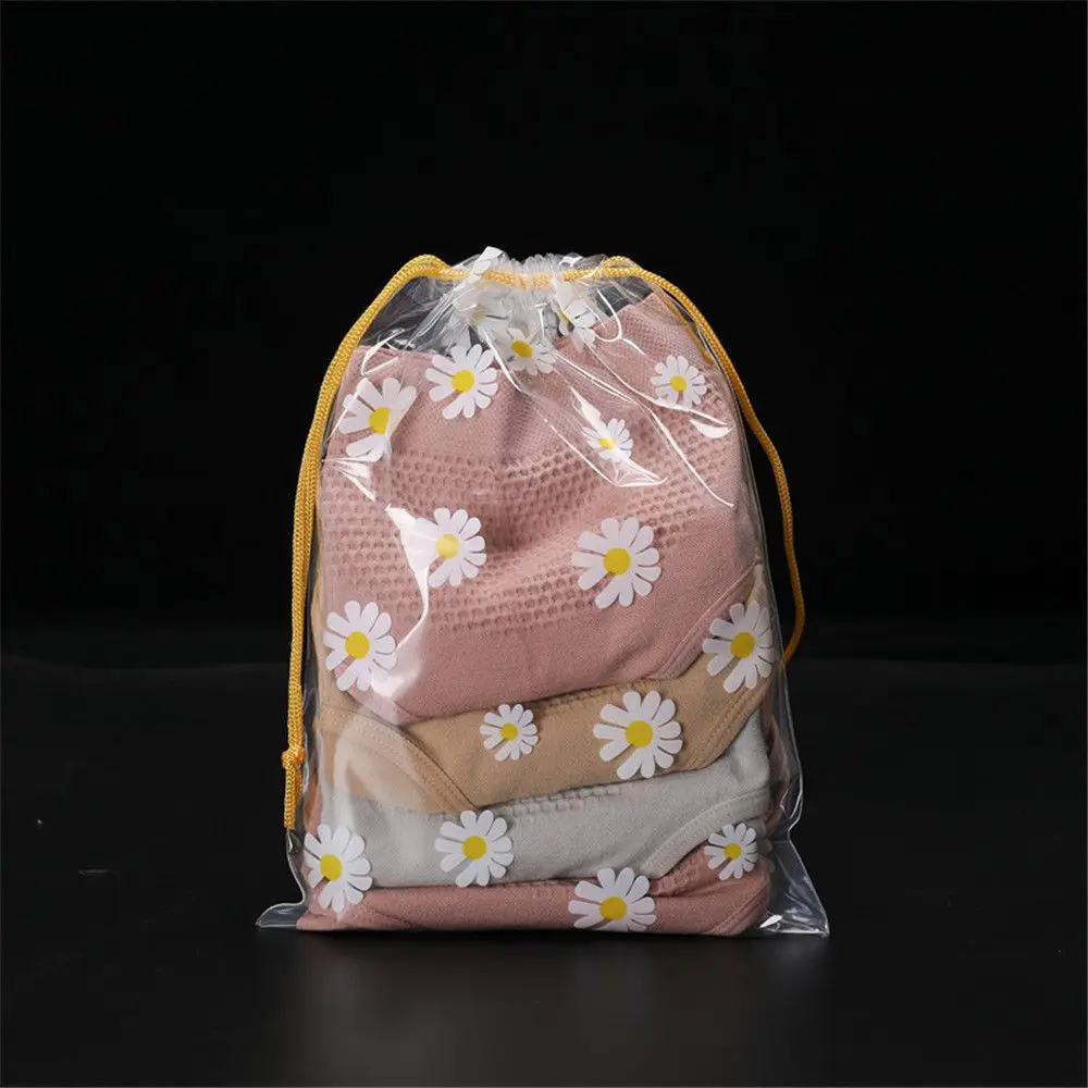 Drawstring Waterproof Matte Packaging Storage Bag Transparent Storage Bag Clothing Wardrobe Storage For Household itemsTravel