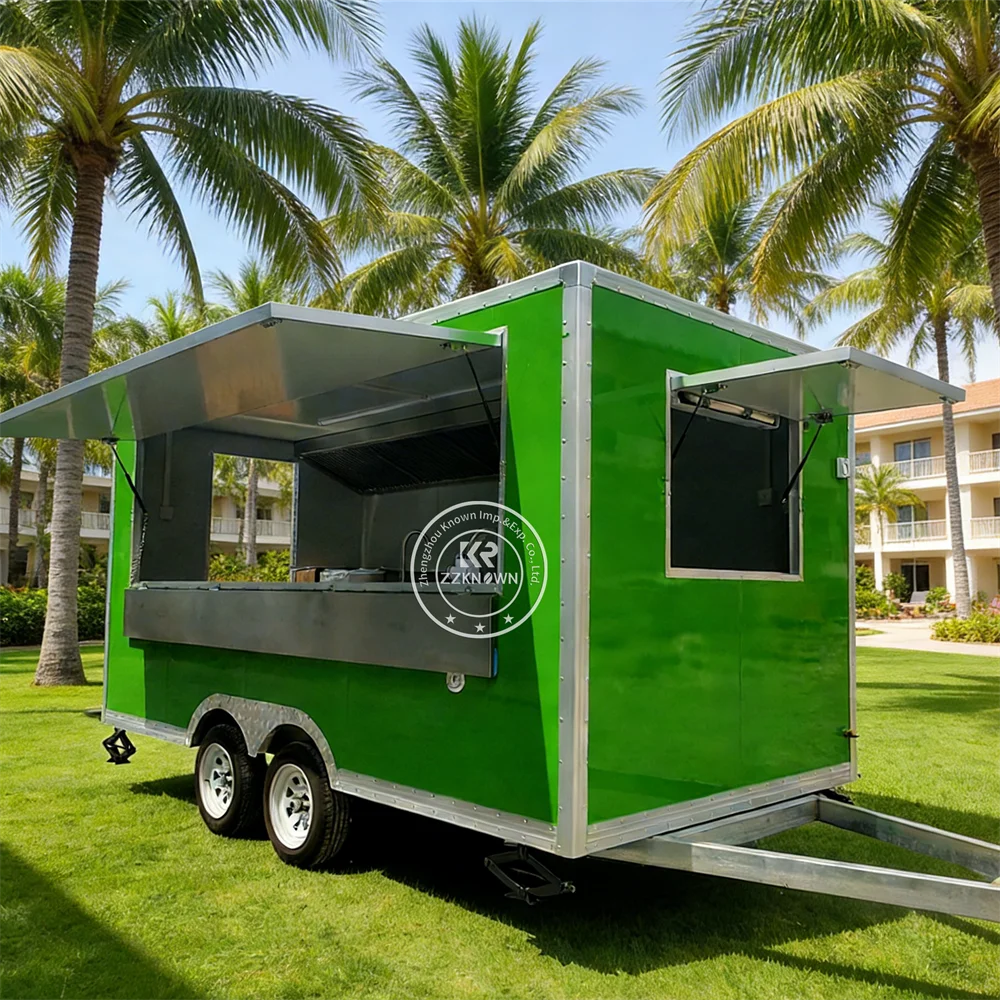 

Mobile Outdoor Vending Catering Truck Custom Built Snack Food Trailer Custom Portable Food Truck For Outdoor Catering Business