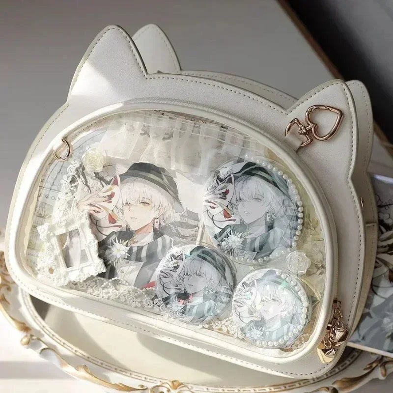 New trendy cartoon Pu Ita bags chic designed JK uniform shoulder bags sweet bow eleagnt Lolita girls kawaii handbags