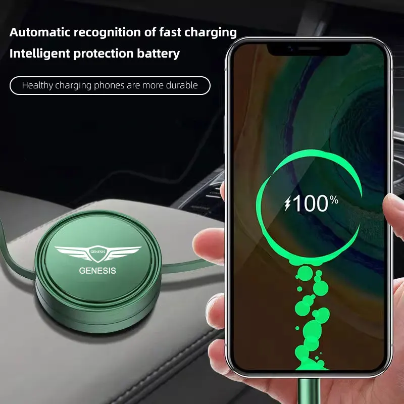 3-in-1 100W fast charger charging cable suitable for Genesis G80 GV70 GV80 GV60 G70 Essentia Neolun G90 GV90 X