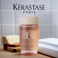 Kerastase Gloss Absolu Champú hidrailuminado 80 ml / 2,71 oz, Champú original para mujeres/hombres, Tratamiento para el cuidado del cabello