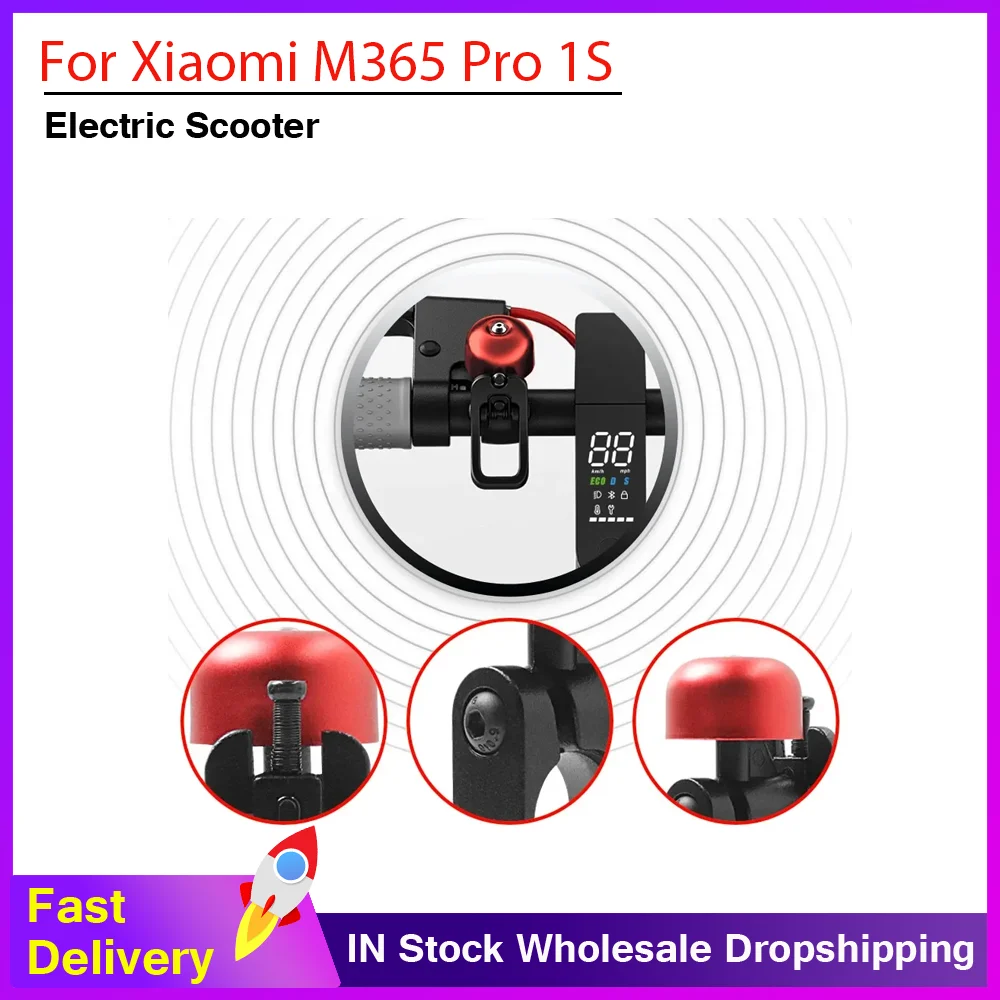 

Universal Bell Horn Aluminum Alloy Bell for Xiaomi M365 Pro 1S Electric Scooter Stem Horn Riding Accessories
