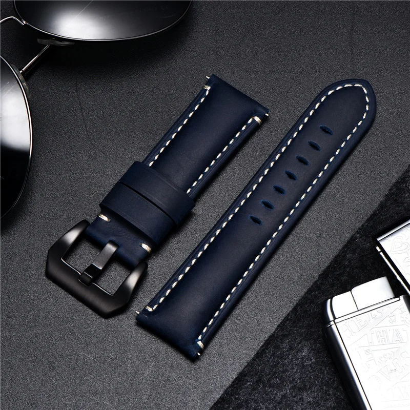 handmade-genuine-leather-watch-straps-with-stainless-steel-buckle-watch-accessories-crazy-horse-cowhide-watchband-20-22-24-26mm