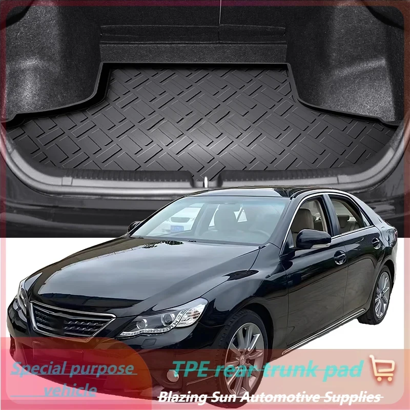 Car Auto Rear Boot Cargo Liner Tray Trunk Mat Carpet for Toyota REIZ MARK X 2006- Cushion Pad Carpet Pad Anti-dirty Anti-water