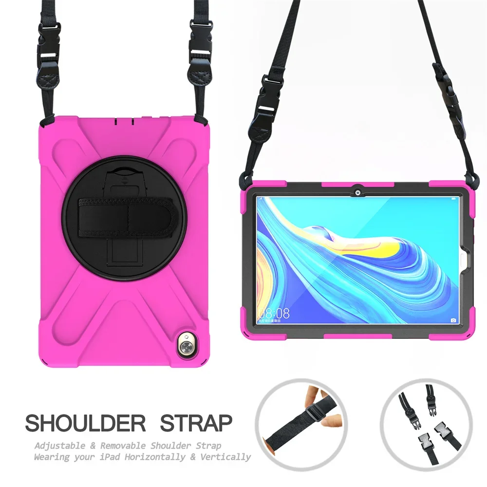 For Huawei MatePad Pro 10.8 M5 Pro Shockproof Silicon PC Tablet Case for Huawei Matepad M6 10.8  SCM-W09/AL09 Stand Rugged Funda