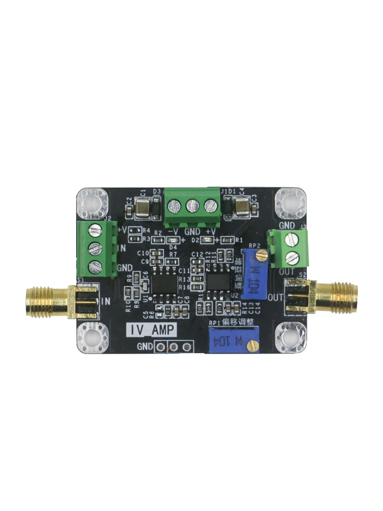 

IV conversion amplification silicon PIN photodiode nA level current to voltage signal amplification detector module