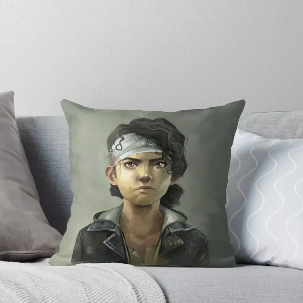 Clementine the walking dead Throw Pillow sleeping pillows bed pillows pillowcases for sofa cushions pillow