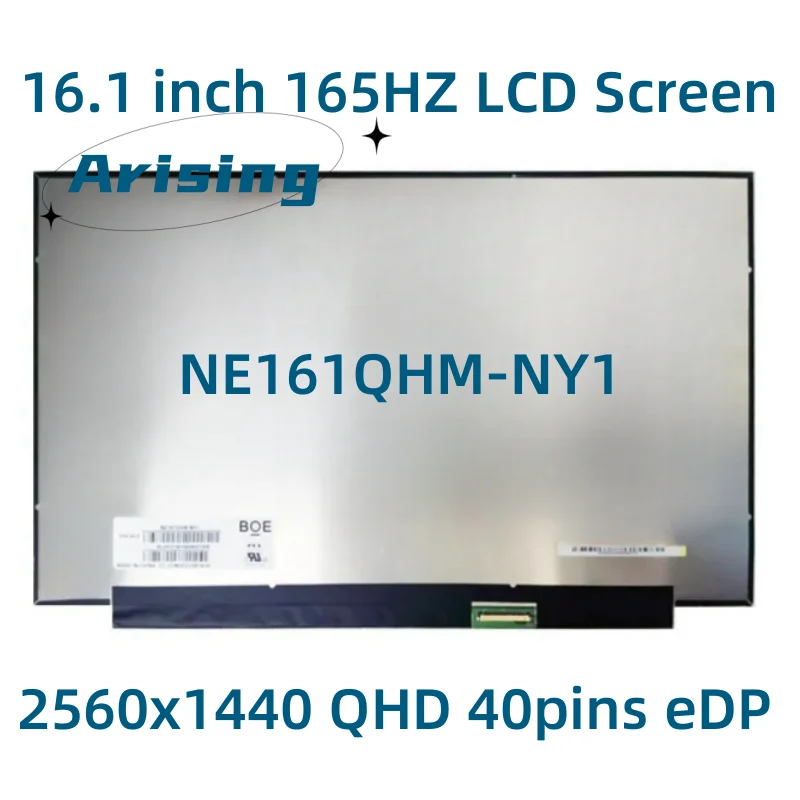 NE161QHM-NY1 NE161QHM NY1 IPS 2560x1440 EDP 40Pin Matrix Display 16.1 inch QHD 2K 165HZ Laptop LCD Screen For HP