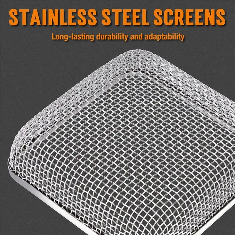 شاشة تنفيس الفرن ABAH-RV، غطاء فتحة تهوية سخان شاشات الحشرات للتخييم بما في ذلك أداة التثبيت ومطاط السيليكون #3