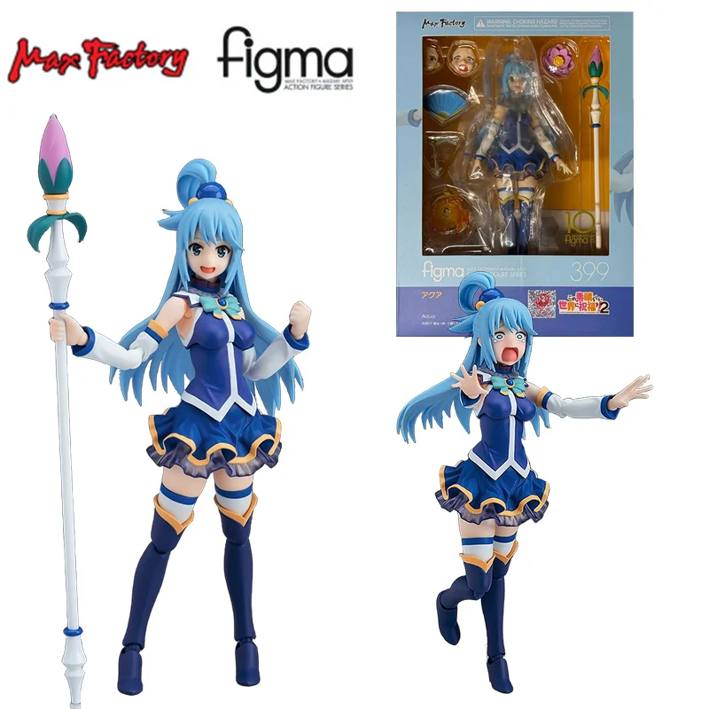 Max Factory Figma 399 Aqua Konosuba 3 15Cm Anime Original Action Figure Model Kit Children's Toy Birthday Gift Collection