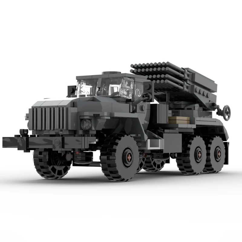 Military Equipment 2B17 TORNADO G Missile Launch Vehicle 6x6 Truck MOC Building Block Assemble Kit Model DIY Display Toys Gifts