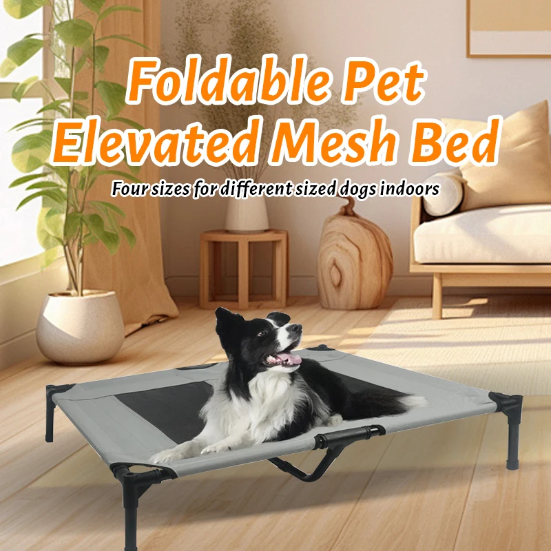 1. Insect‑Resistant Elevated Cooling Dog Bed Breathable Easy Clean Raised Mesh Cot For Large Dog