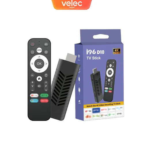 Imagen 1 del producto Velec Smart TV Stick Home Theater 8K 2,4G WIFI asistente de Google Netflix Streaming Bluetooth reproductor multimedia S905L Android TV Stick
