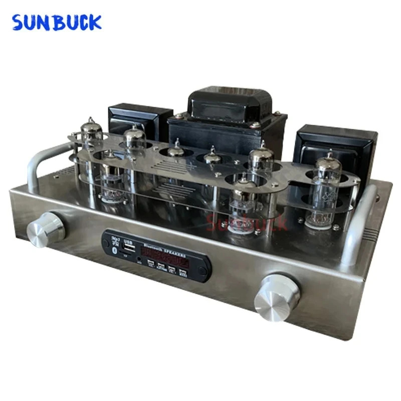 Sunbuck  DIY kit 8W 2.0 channel high-end 6z4 pure Tube 6N2 6P1 6P15 Tube Amplifier